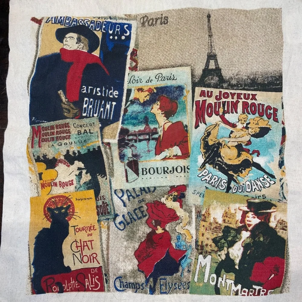 Cartexpo Traista‎ Patchwork Paris 100% Cotton Tote Bag
